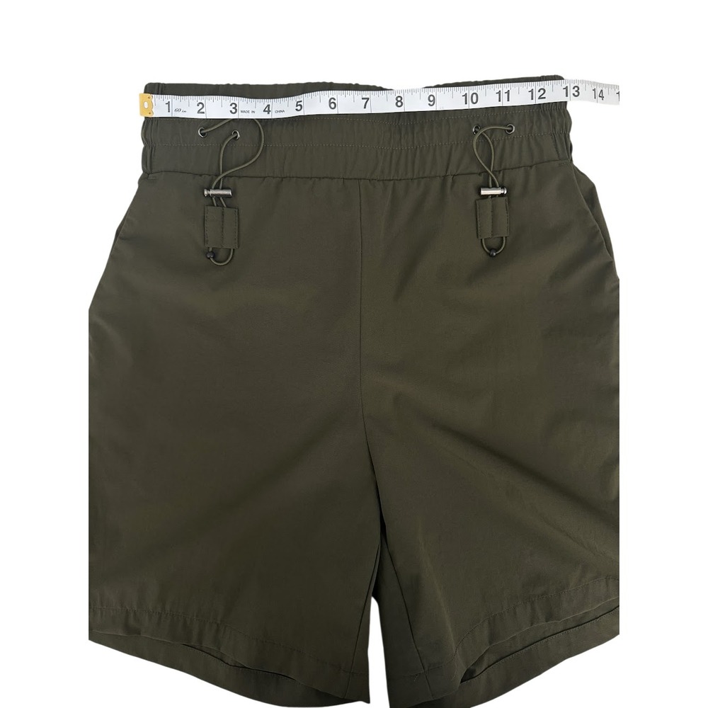 Halara Women's Olive Green High Waisted Adjustable Drawcord Hiking Shorts Size M - Picture 6 of 10